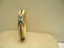 Celluloid Black and Beige Deco Celluloid Bangle