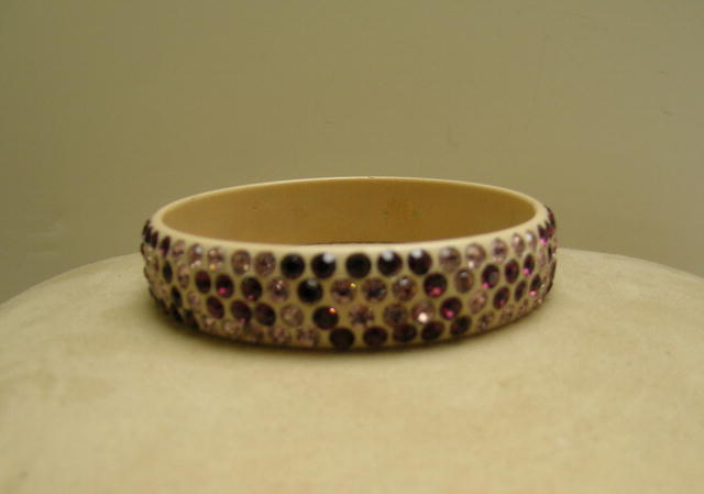 Celluloid vintage Purple and Lavender Bangle