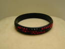 Celluloid vintage Black and Red /deco Bangle