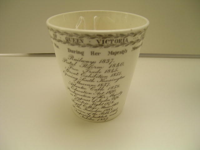 Commemmorative Beaker Honoring Queen Victoria's