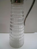 Deco English Cut Glass /Silver Claret
