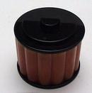 Bakelite Black and Orange Ribbed Deco Box