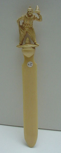 Celluloid Clown Carved Letter Opener