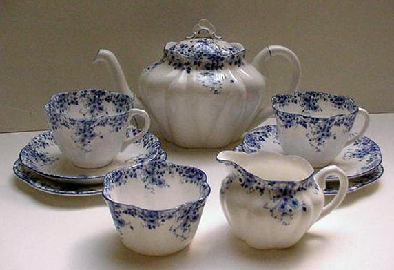 Shelley Bone China Dainty Tea For Two with