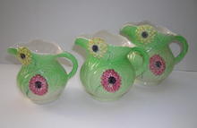 Shorter & Son Set of 3 Dahlia Jugs