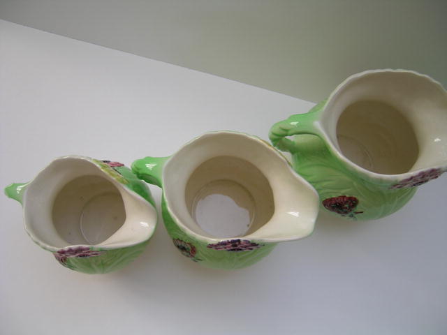 Shorter & Son Set of 3 Dahlia Jugs
