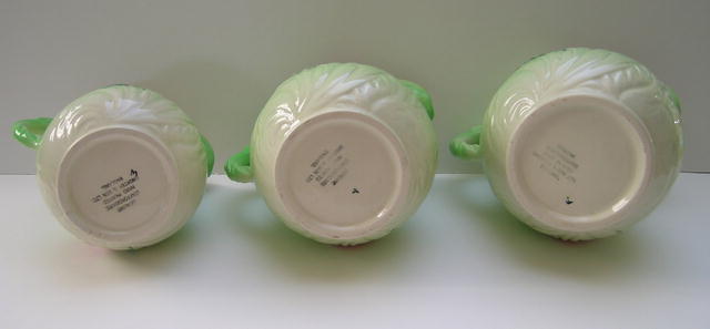 Shorter & Son Set of 3 Dahlia Jugs
