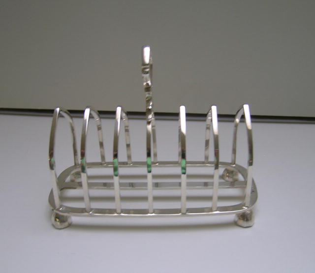 English Sterling Silver Toast Rack 1937