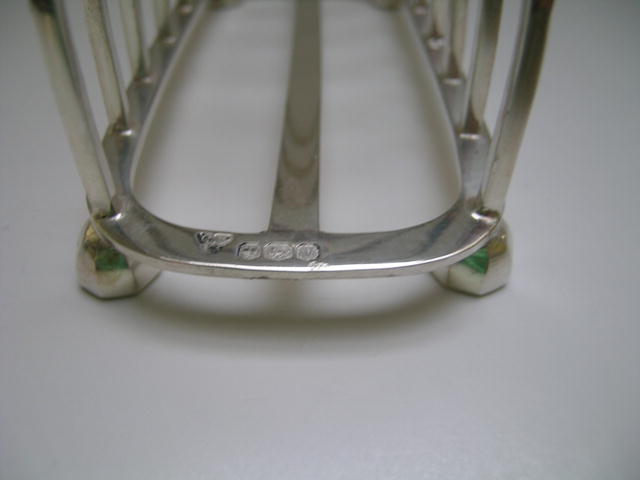 English Sterling Silver Toast Rack 1937