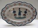 Lovely Oval Quimper Serving Platter