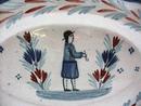 Lovely Oval Quimper Serving Platter
