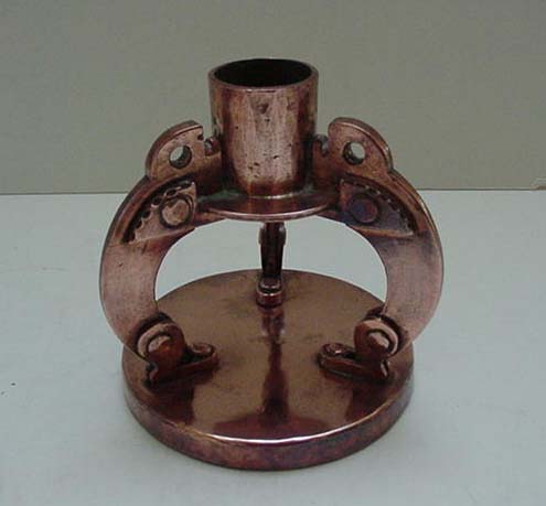 Dutch Copper Arts and Crafts Chamberstick