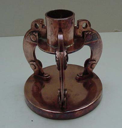 Dutch Copper Arts and Crafts Chamberstick