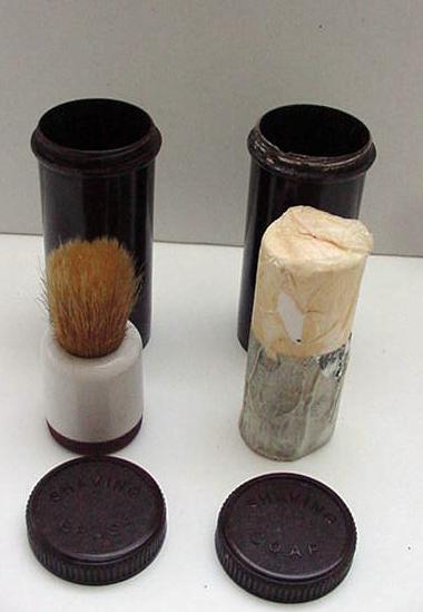 Bakelite English Set of Shaving Bursh and Shaving Soap