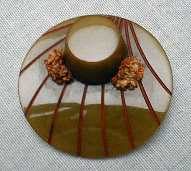 Bakelite Hat Brooch