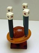 Bakelite Vintage Bridge Globe Pencil Holder