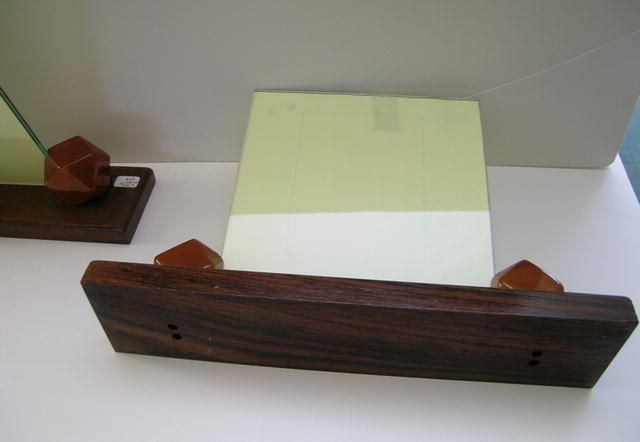 Pair of English Deco Bakelite and Wood Frames
