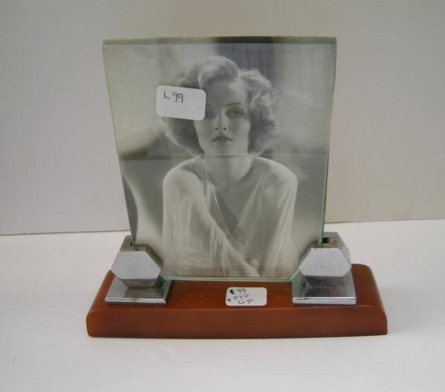Bakelite and Chrome Deco English Picture Frame