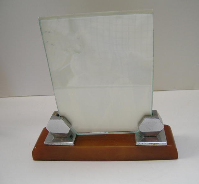 Bakelite and Chrome Deco English Picture Frame