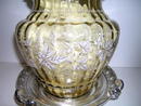 Vict. Etched Glass / Silver Plate Punch Bow