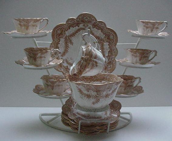 Wileman-Shelley Fern Empire 21 Piece Teaset