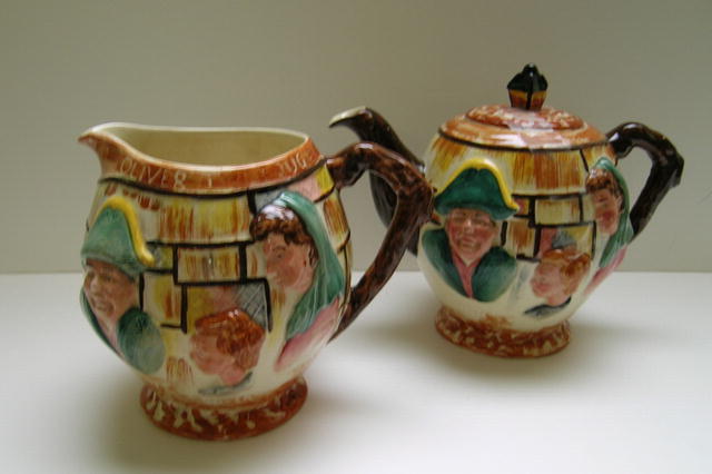 Vintage Oliver Twist Teapot and Milk Jug