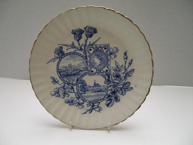 Queen Victoria Postage Stamp Jubilee Plate