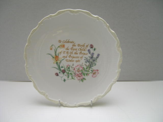 Commemorative Plate Celebrating Birth of