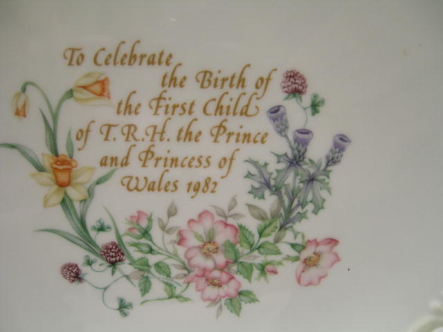 Commemorative Plate Celebrating Birth of