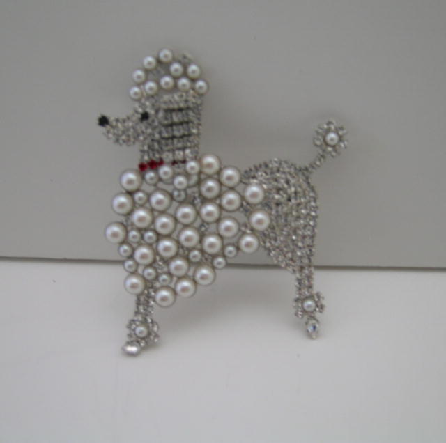 Butler and Wilson White Poodle Brooch