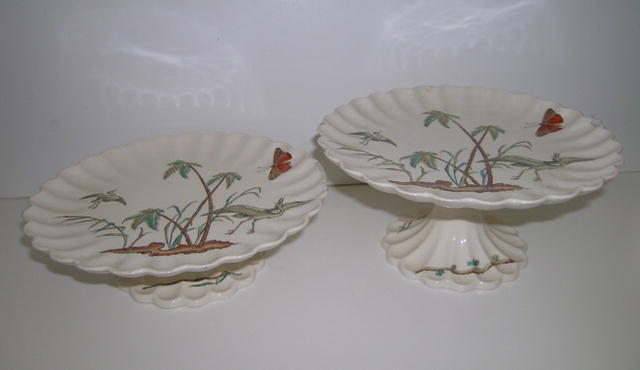 Pair of Beautiful English Copeland Compotes