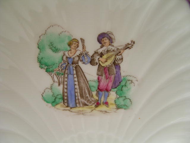 Shelley China Large Oyster Plate Romantic
