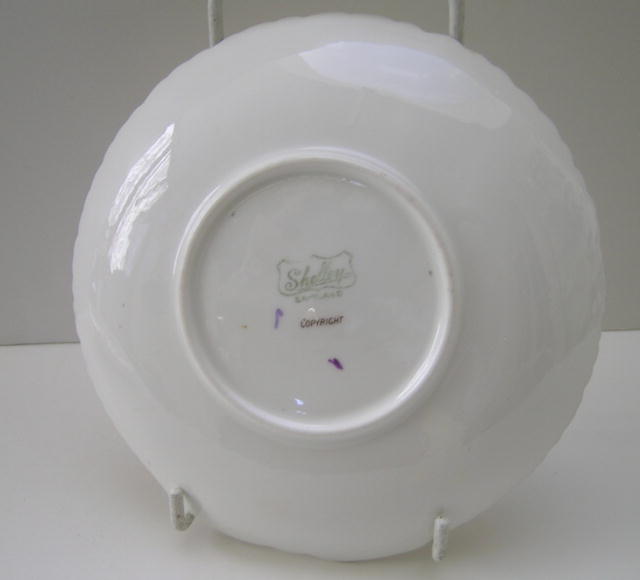Shelley China Large Oyster Plate Romantic