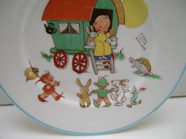 Shelley Mabel L. Attwell Child's Plate