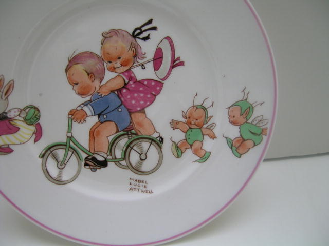 Shelley Mabel Lucie Attwell Child's Plate