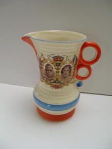 Wade Heath George VI Coronation Deco pitcher