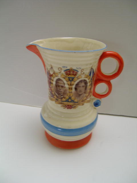 Wade Heath George VI Coronation Deco pitcher
