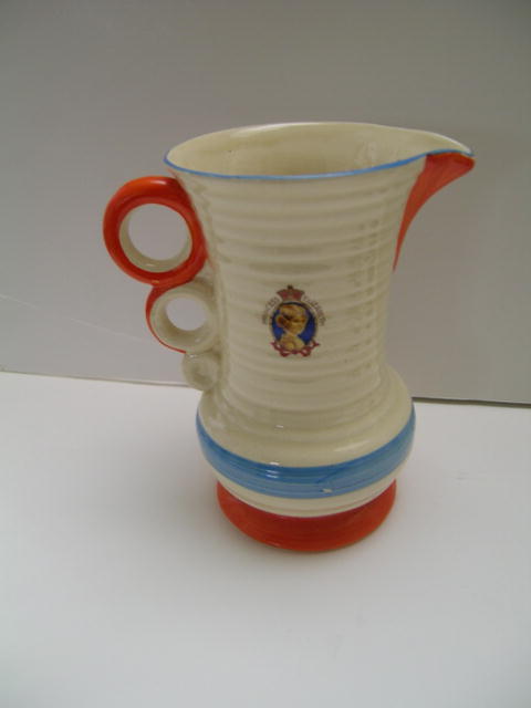 Wade Heath George VI Coronation Deco pitcher