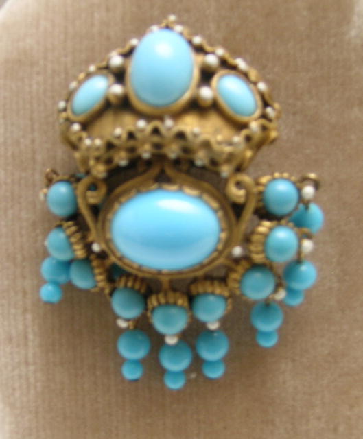 Kenneth J. Lane Early Indian Style Brooch