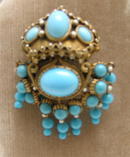 Kenneth J. Lane Early Indian Style Brooch