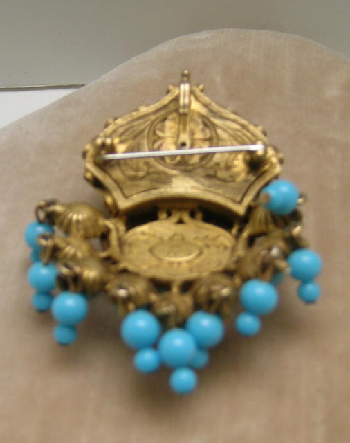 Kenneth J. Lane Early Indian Style Brooch