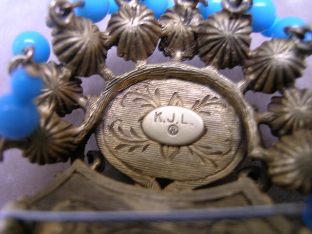 Kenneth J. Lane Early Indian Style Brooch