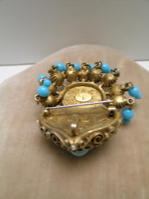 Kenneth J. Lane Early Indian Style Brooch