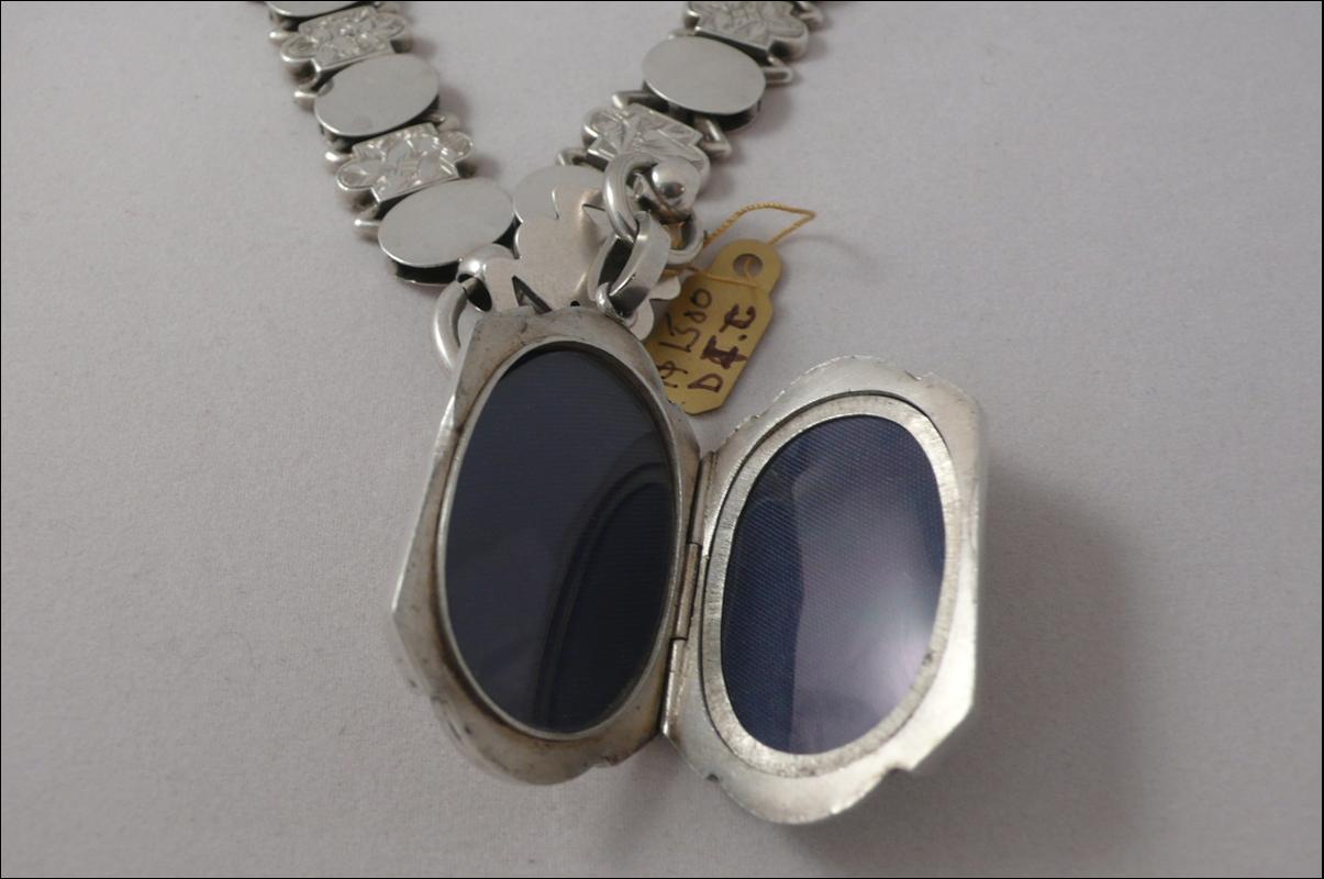 Victorian Sterling Collar and Locket