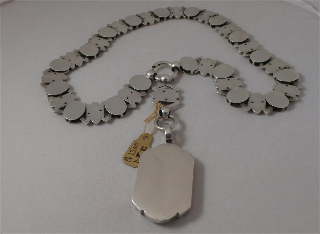 Victorian Sterling Collar and Locket