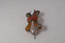 Victorian Scottish Agate Fleur de lis Brooch