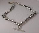 Vctorian Silver Plate Prince Albert Necklace