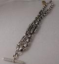 Vctorian Silver Plate Prince Albert Necklace