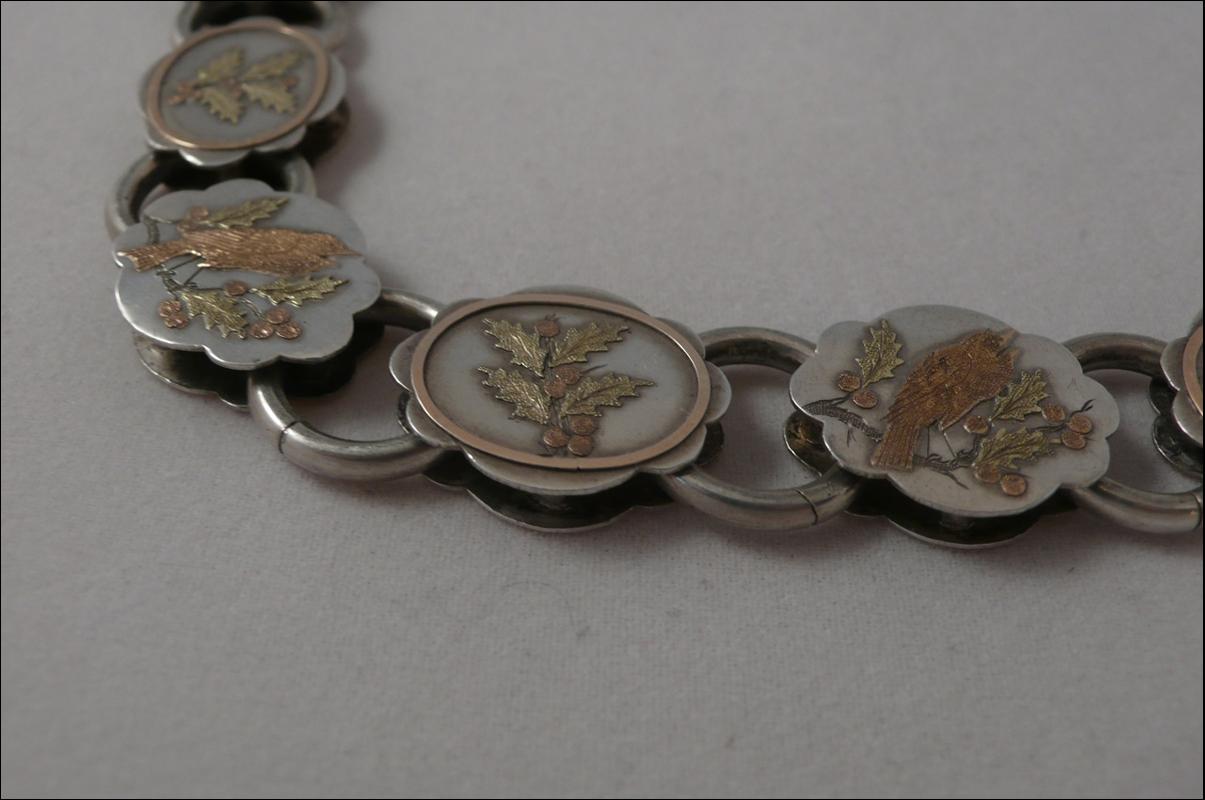 Victorian Silver & Gold Overlay Collar