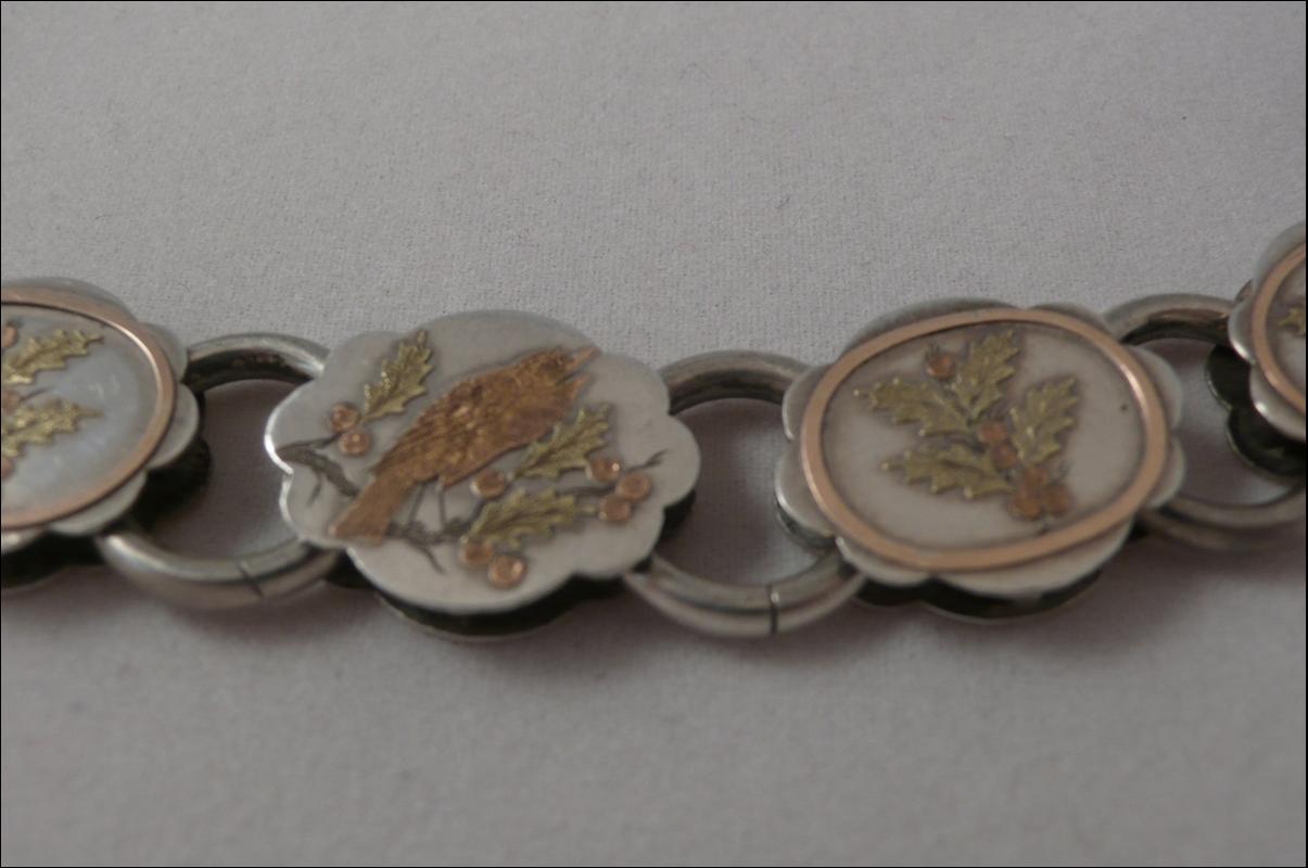 Victorian Silver & Gold Overlay Collar